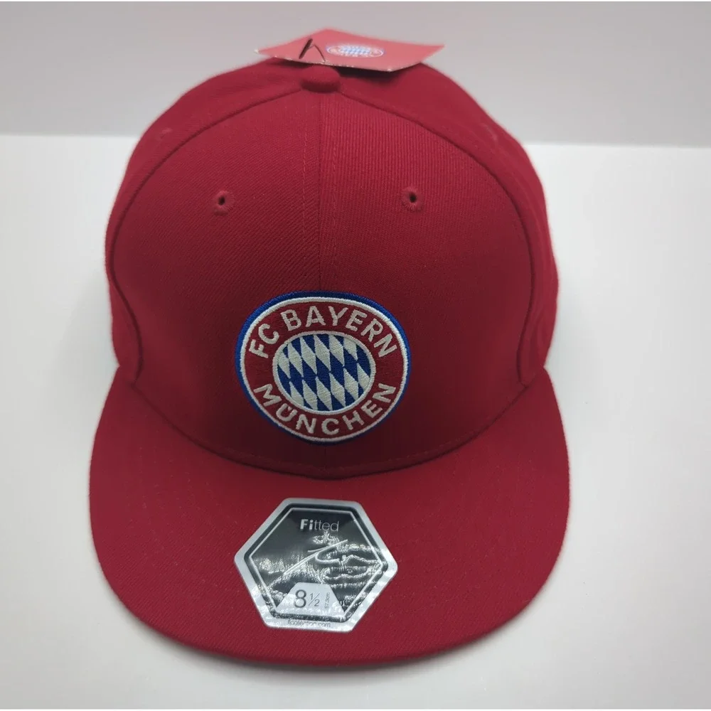FC Bayern Munich Fi Collection Red Fitted Hat Soccer Cap Size 8.5 Est 1900